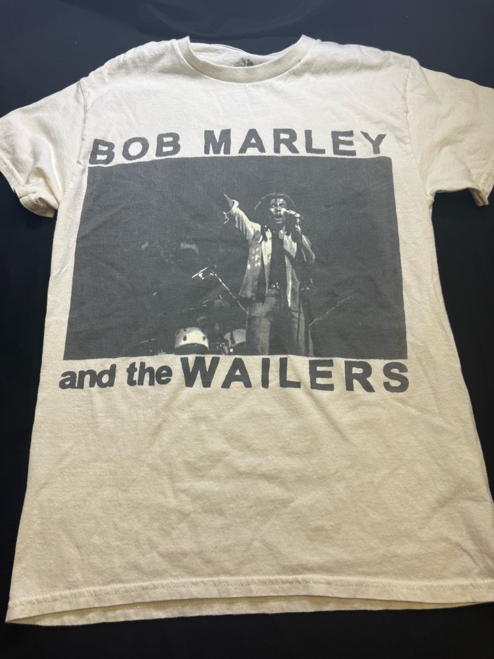 Bob Marley and The Wailers Graphic Tee - Cream (S)